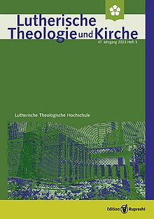 Umschlagbild: Lutherische Theologie und Kirche (Gesamtübersicht)