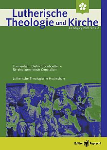 Umschlagbild: Themenheft »Dietrich Bonhoeffer – für eine kommende Generation«